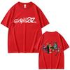 Футболка Gorillaz Мужская Винтажная Оверсайз Уличная Одежда Мужчины Женщины Хип-Хоп Готика Ретро Футболка С Принтом