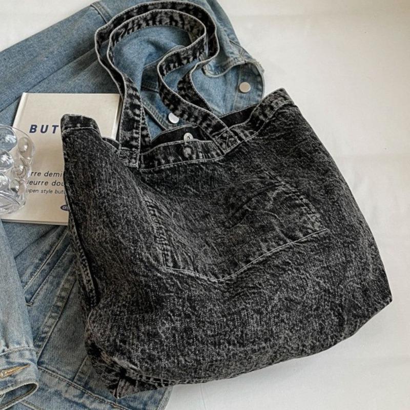 Сумка из джинсовой ткани в стиле ретро, женская, новая, корейская, в стиле Харадзюку, сумка через плечо, повседневная, сумка для шопинга