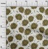 Cotton Flex Olive Green Fabric Florals Quilting Supplies Print Sewing Fabric By The Yard 40 Inch