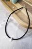 Black Beaded Choker – Handmade Minimalist Necklace