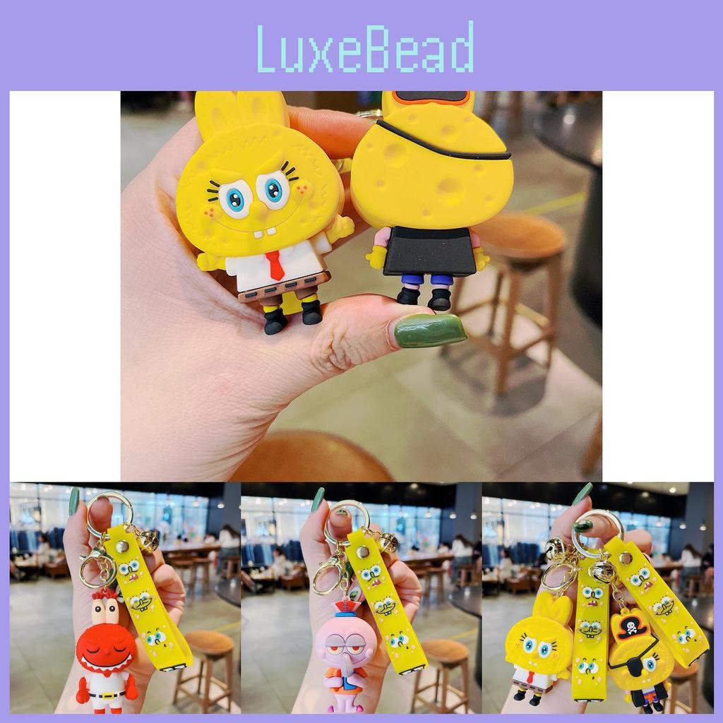Adorable Cartoon Pirate Spongebob Keychain Couple Edition Ideal Gift For All Occasions