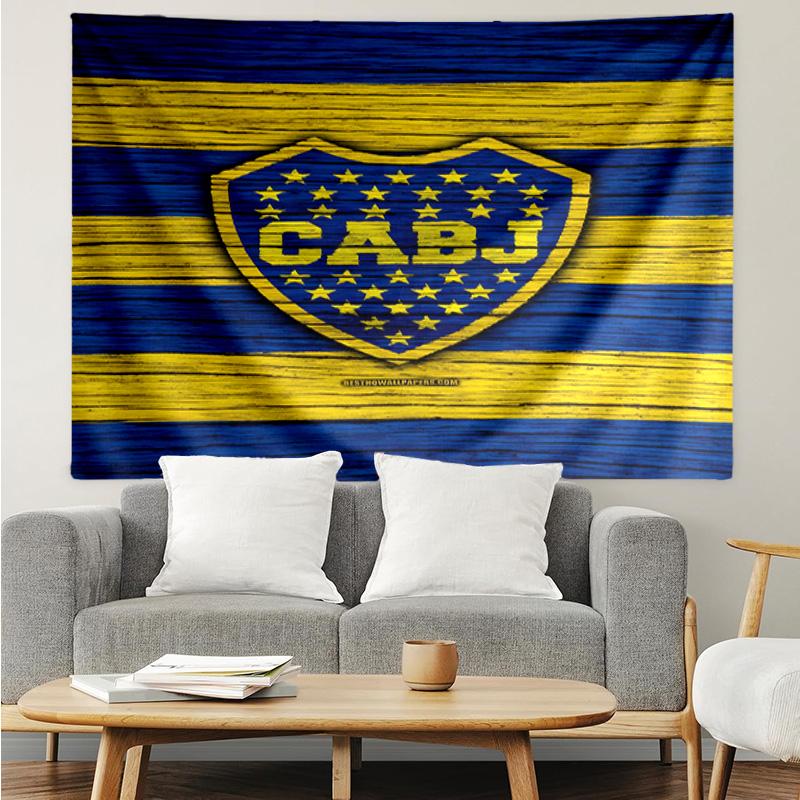 Boca Football Club Printed Printed Tapestry, for Bedroom,Livingroom, dormitory, Large Wall Decor, Fabric Decor Fan Birthday Gifts