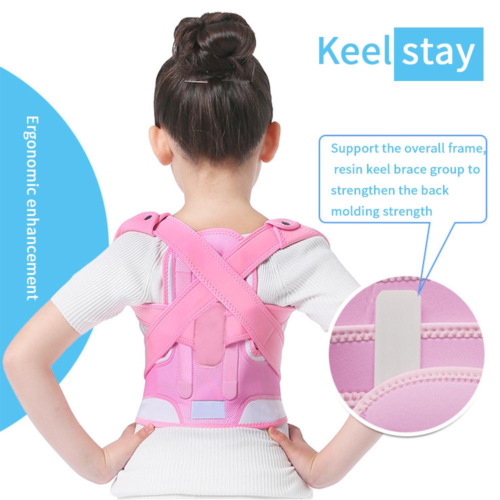 Регулируемый дышащий плечевой бандаж, поддержка спины, детские ремни для позвоночника, пояс для коррекции осанки, детский корректор осанки спины