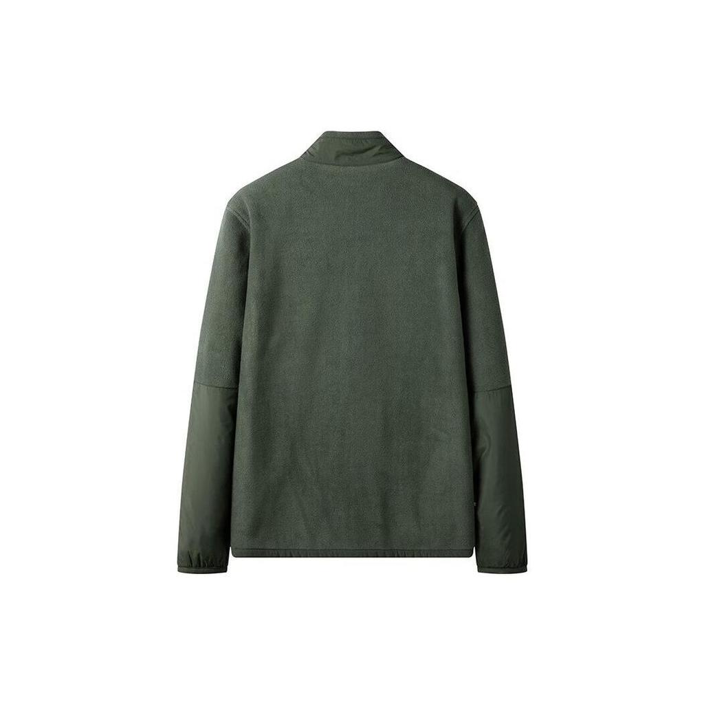 Timberland Однотонная вязаная куртка с воротником-стойкой, мужские куртки, зеленая A6NZ1-U31