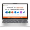Ноутбук HP 15-fc0020nf - Windows 11 + Microsoft 365 на 1 год - 15,6" FHD - Athlon Silver 7120U - ОЗУ 4 ГБ - 128 ГБ SSD - AZERTY