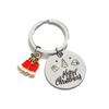 1PC Fashion Santa Claus Handbag Pendants Xmas Tree Cartoon Bell Metal Keyring Christmas Keychain
