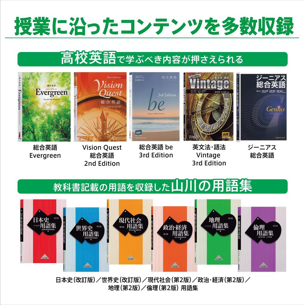 Casio Electronic Dictionary High School Student Exword 220 Contents Green Special Set XD-SX4810GN XD-SXN481GN