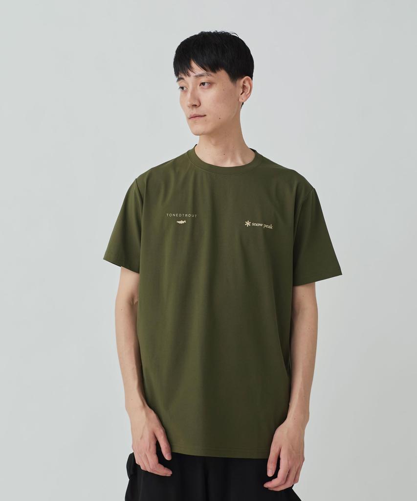 Логотип Toned Trout размер Кемпинг Открытый фестиваль [Snow Peak] Футболка Гора Танигава Футболка SOLIVETT2510-TS01