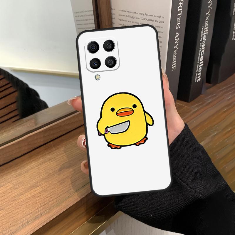 Cartoon Duck Knife Case For Samsung Galaxy M35 M15 M55 M56 M36 M16 M06 M31 M13 M33 M53 M12 M32 M52 M14 M34 M54