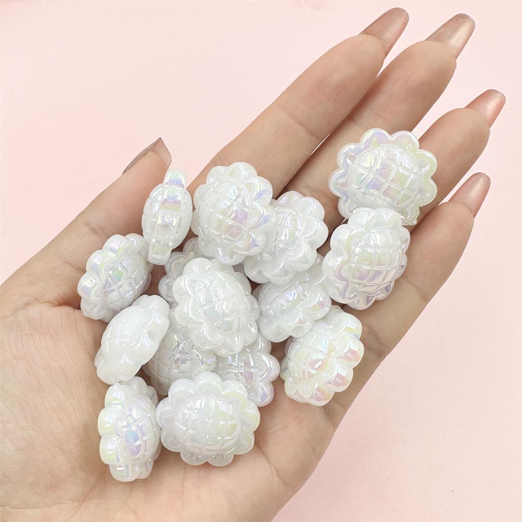 DIY аксессуары с отверстием толщиной 11,5 мм Подсолнух распорка свободные бусины акриловые 10 шт/23,5 мм творческий материал ручной работы для изготовления ювелирных изделий