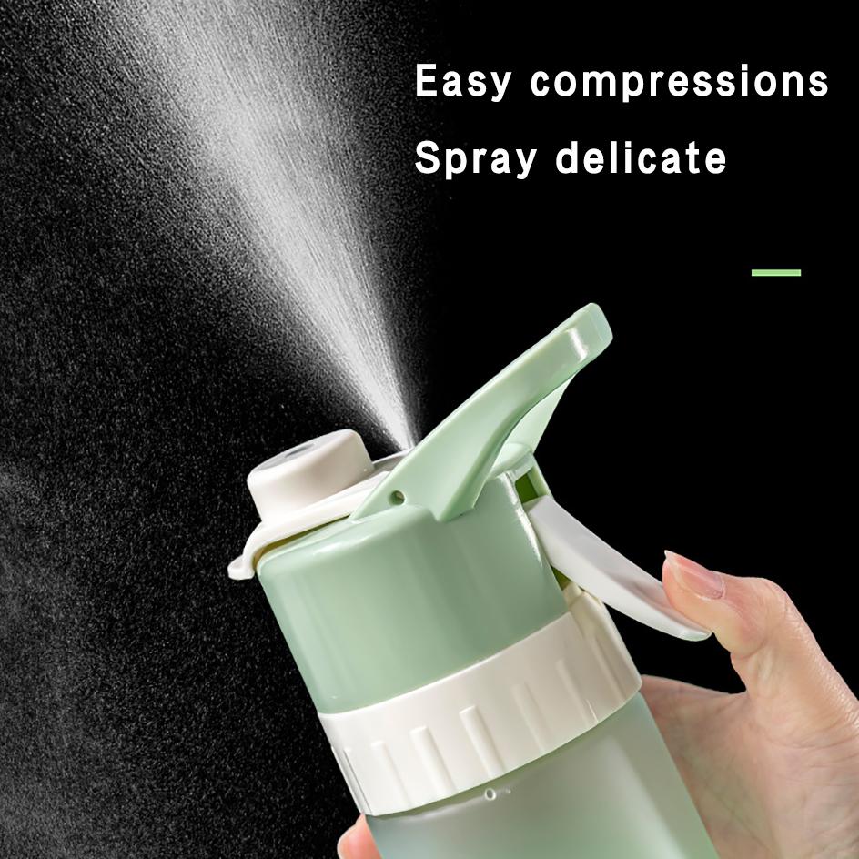 Spray Fog Water Bottle Roomy Male And Female Active Food Grade Students Cool Down Lightweight to Carry Canteen Spray Cup