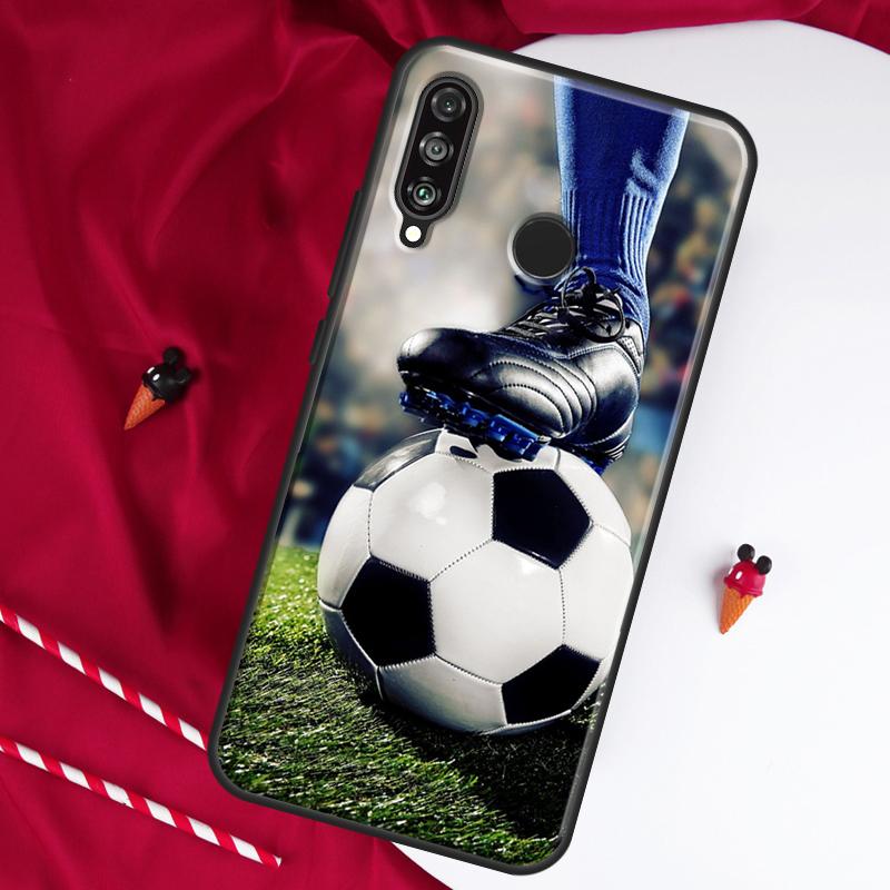 Чехол для Huawei Nova Y61 Y70 Y90 Y60 Y72 Y91 12s 12i 11i 7i 8i 9 10 SE P60 Pro P30 P40 Lite с изображением футбола