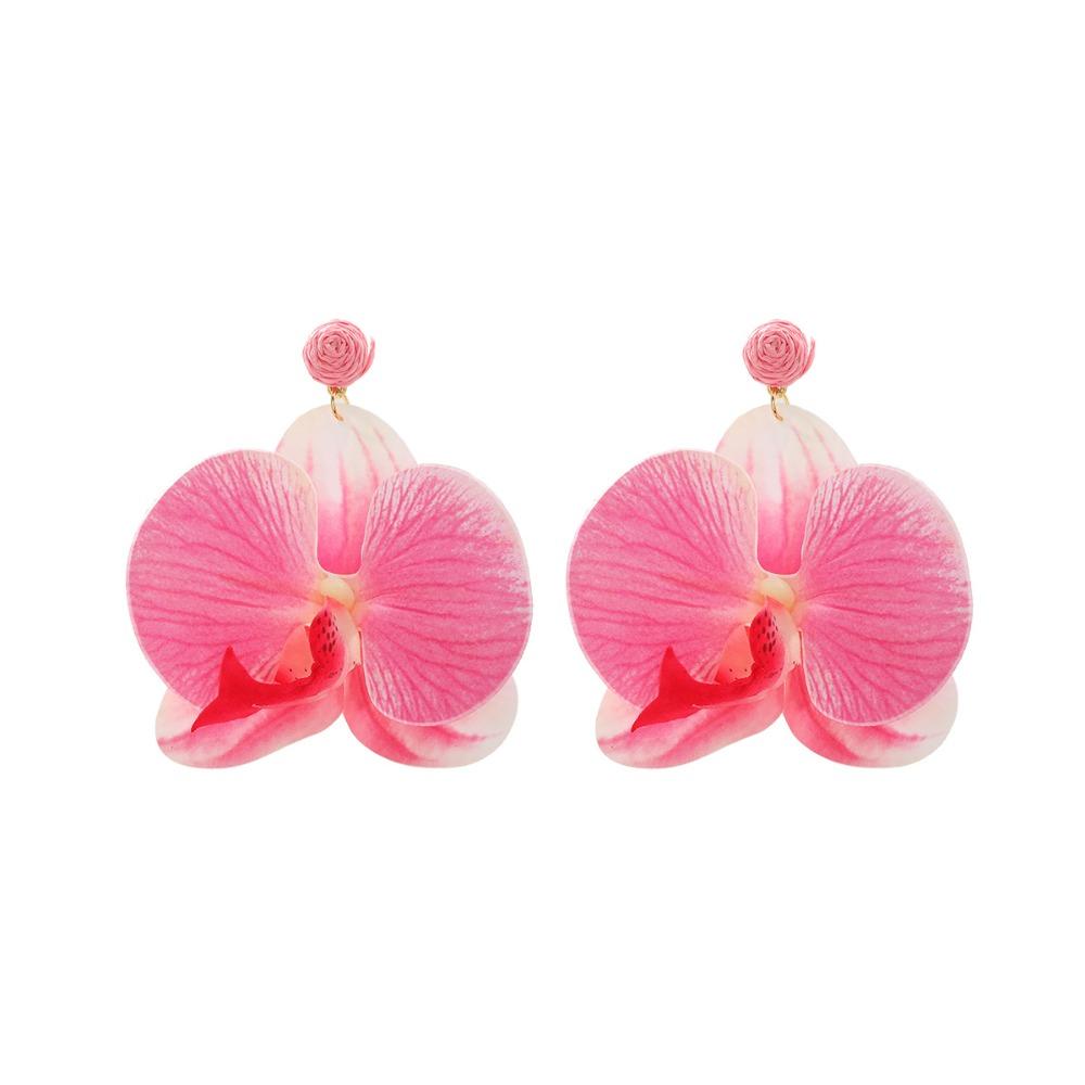 Simulated Flower Flower Earrings Korean Style Flower Drop Earrings Wedding