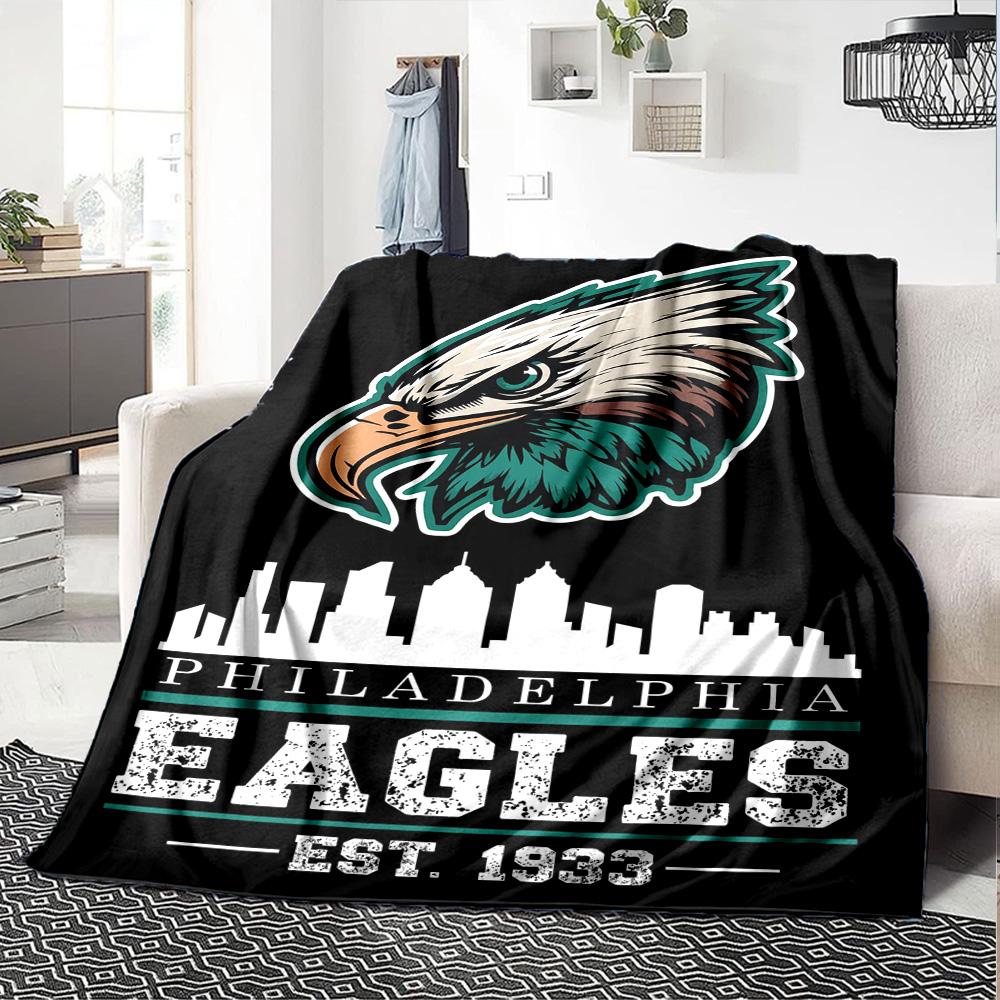 Philadelphia Eagles Blanket Comfortable Great For Seaside Chair Picnics Allseason Use Stylish Decor Unique Gift For Family And Friends Camping