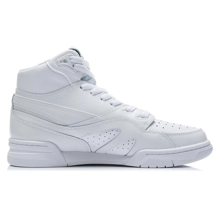 Li Ning 937Deluxe Hi Кожаные Удобная Амортизация Нескользящие Износостойкие Высокие Винтажные Баскетбольные Кроссовки AGBR079-1