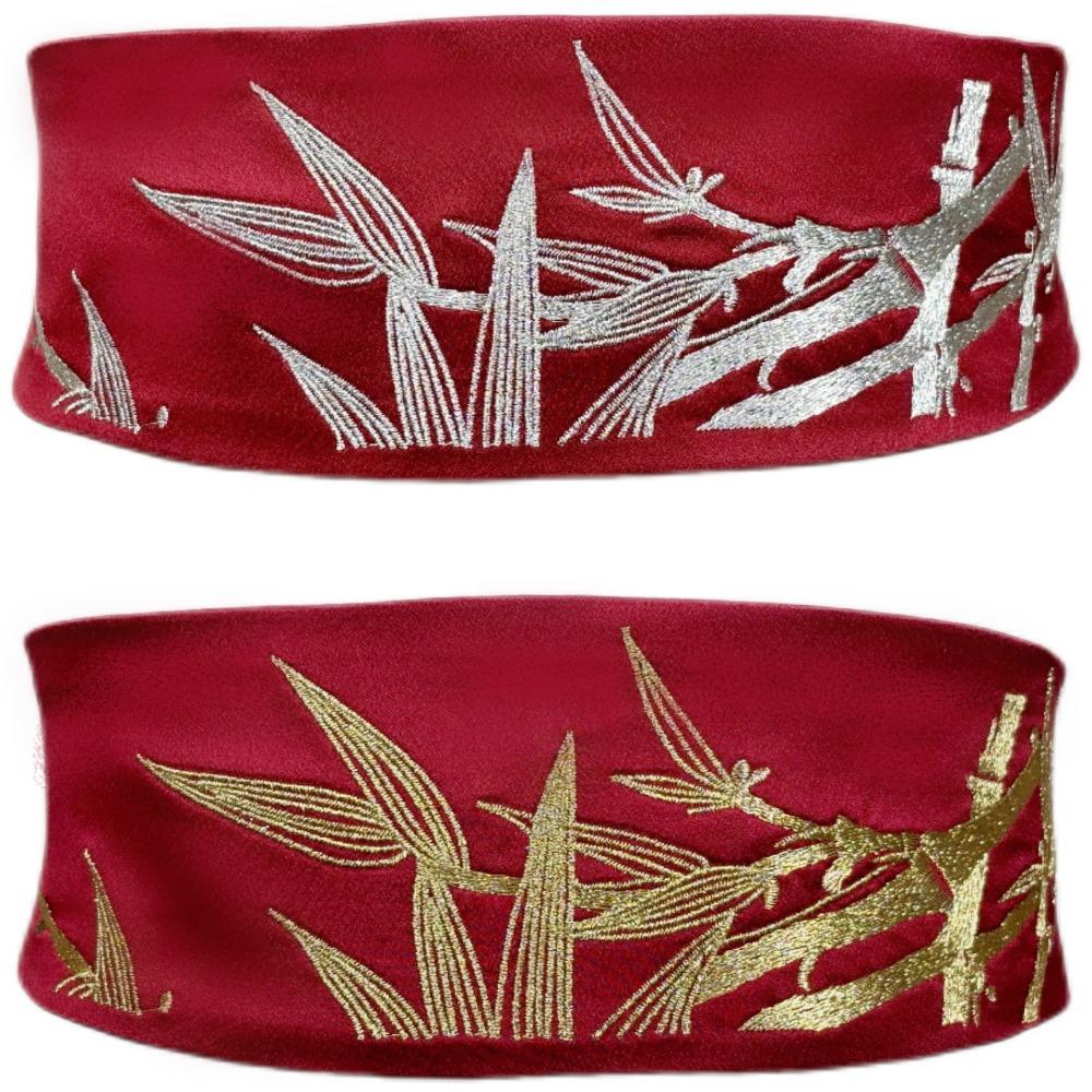 Регулируемый пояс для украшения ханьфу, ретро бамбуковый вышитый пояс, украшение для платья-корсета