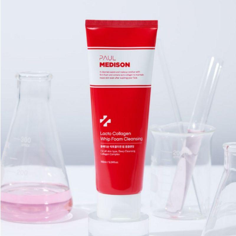 Paul Medison Пеноочиститель для лица Lacto Collagen Whip с низким раздражающим действием 155 мл