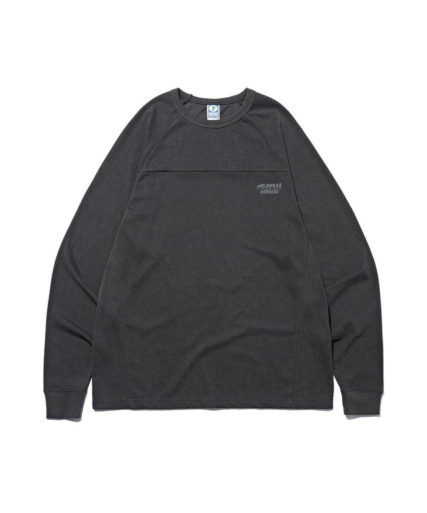 DISCUS ATHLETIC Raglan Logo Long Sleeve Pigment Charcoal