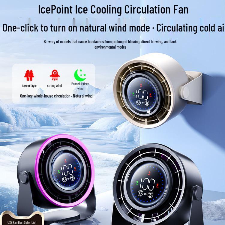 2026 Ultra-Quiet Portable Desktop Fan for Home and Office