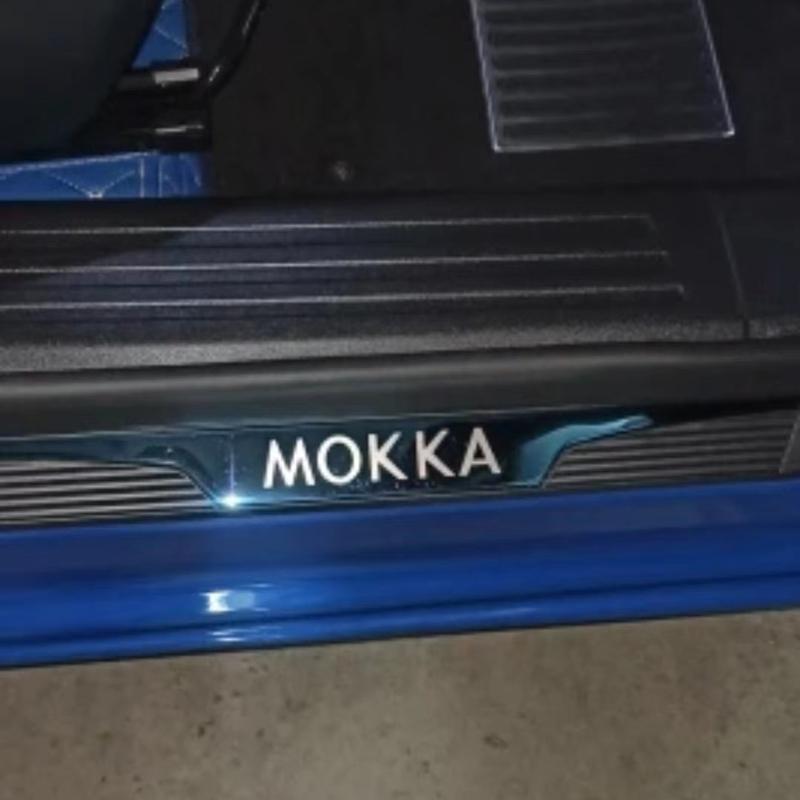 Для Opel Mokka B Mokka Electric GS 2025 2024 Аксессуары Нержавеющая сталь Накладки на пороги автомобиля Защитные накладки Декоративные накладки Стайлинг