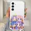 Кавайная Аниме L-Lucky Star HD Прозрачный Чехол Для Телефона Для Samsung Galaxy A52,A12,A51,S24,S23,S22ULTRA,S21 Edge,S20LITE,Plus,