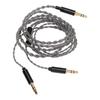 3.5mm to Dual 3.5mm Cable 3.9FT 4 Strand Silver Plated Copper Core Cord Headphone Replacement Cable for Beyerdynamic T1