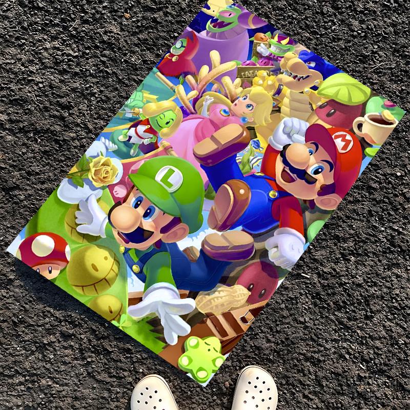 Mario Printed Carpet, Rug for Office Chair Living Room Bedroom Kitchen Room Decor Gifts.