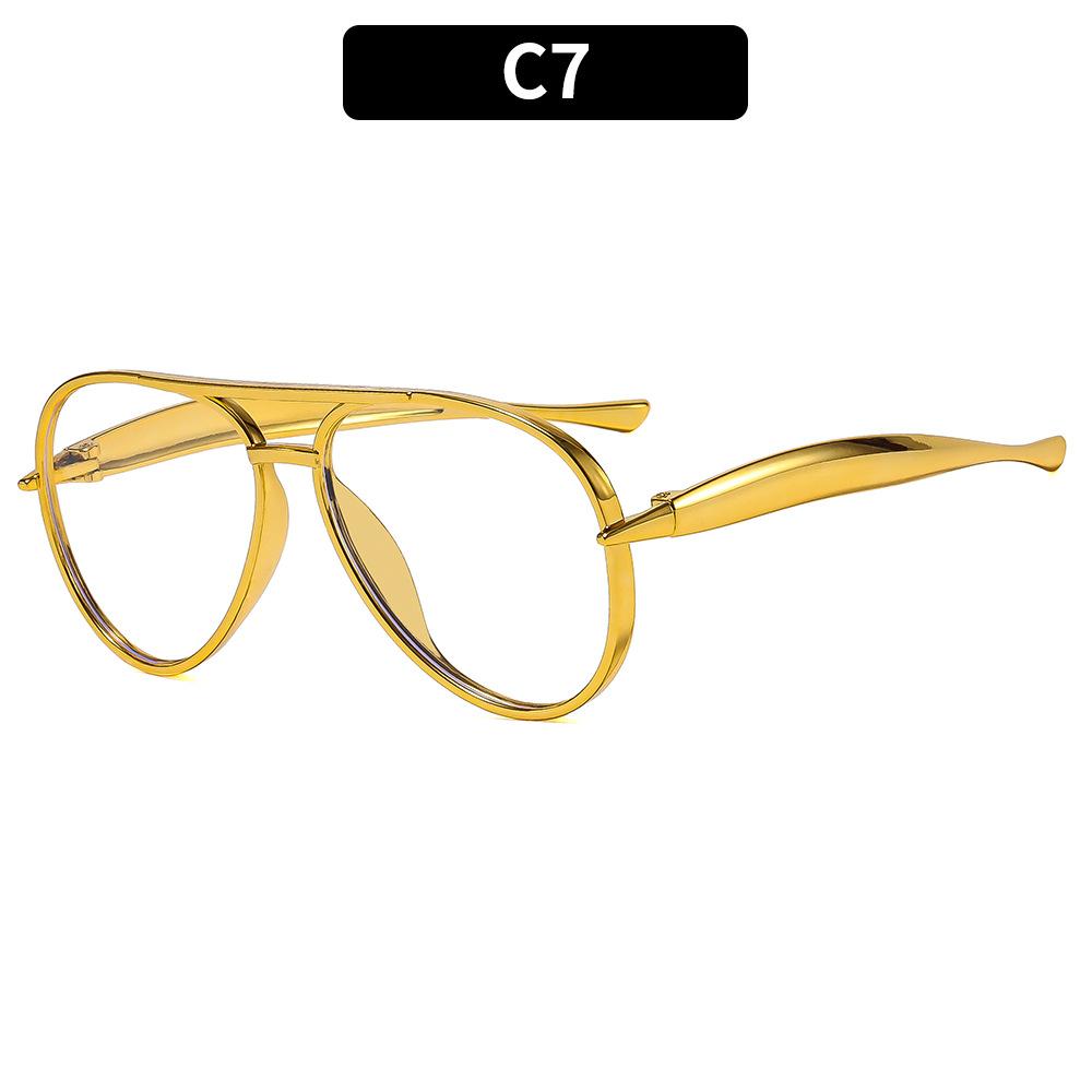 2025 Classic Oversized Oval Full Frames UV400 Beach Accessories Metal Frames Luxury Sunglasses Women Men