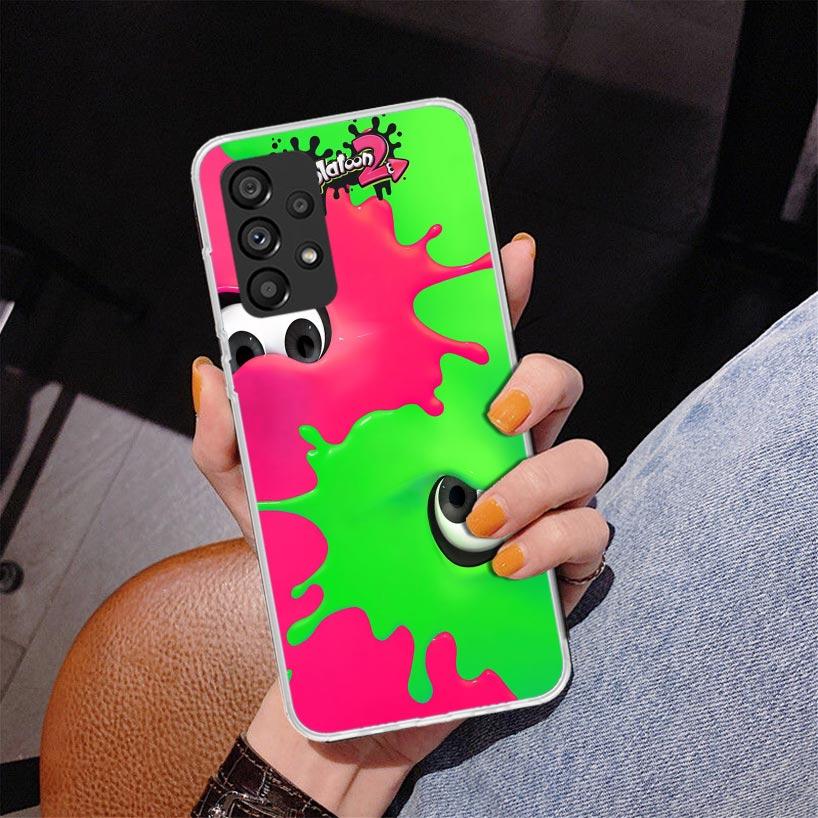 Game S-Splatoons Phone Case For Samsung Galaxy A52 A32 A22 A12 A51 A31 A50S A30S A20S A10S Note 20 Ultra 10 Plus S10 A72 A71 Gal