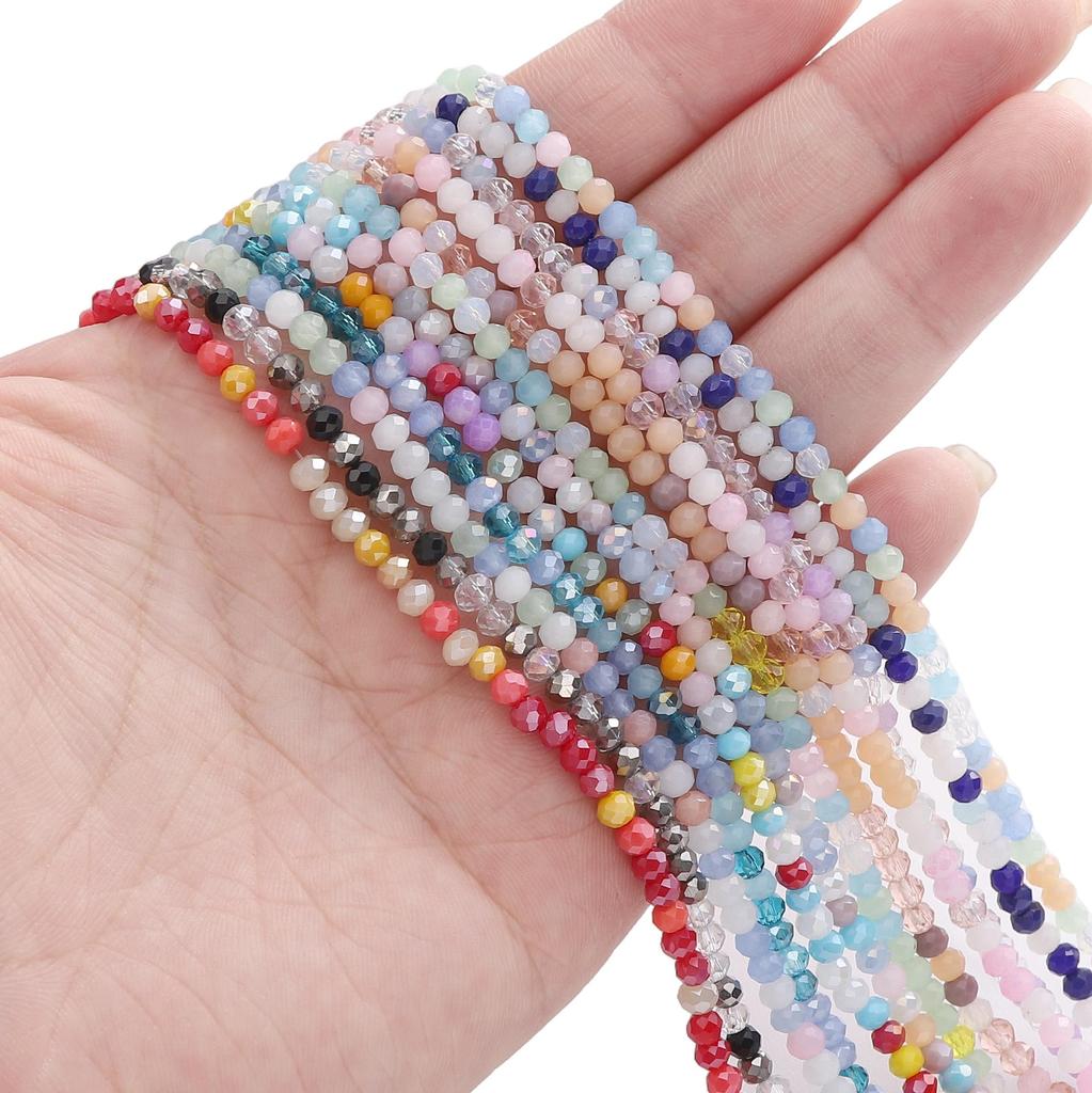 120 шт. стеклянные бусины поверхностные плоские интервальные хрустальные бусины для самостоятельного изготовления браслетов, ожерелий, ювелирных изделий, украшений