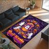 Halloween Theme Crystal Velvet Floor Rug Personalized Custom Name Text Warm Carpet Home Decoration