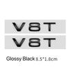 3d ABS Car Letters V10 V8T V6T Logo Car Fender Side Emblem Badge Decal For A6 C7 S4 A4 B7 SQ7 R8 S8 S6 Sticker WQPKD5 Accessories