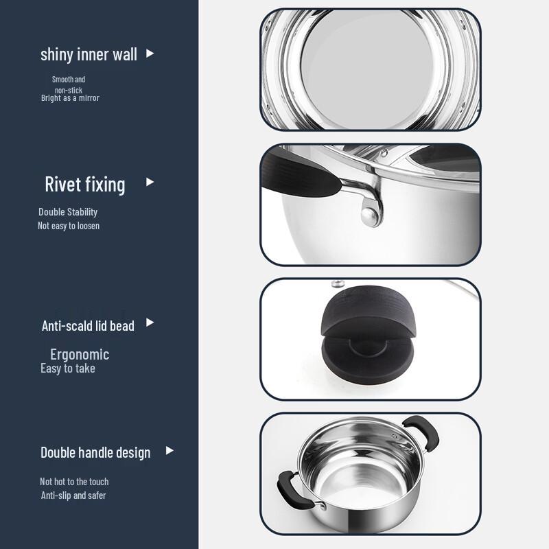 Chui Da Huang Stainless Steel Stockpot Series