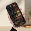 Литературные и ретро книжные полки, цветы и растения подходят для iPhone11/12/13 Apple 16promax силиконовый 16 мягкий 11Pro