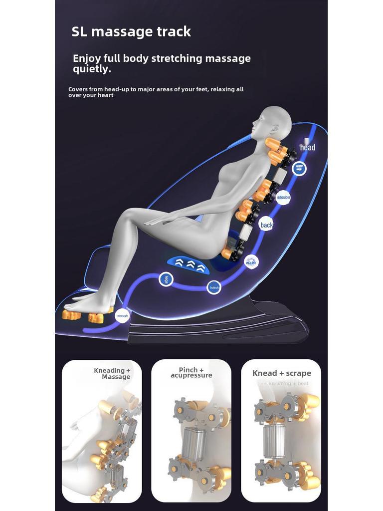 Роскошное электрическое массажное кресло для музыкантов - Полностью автоматическое, многофункциональное, диван для расслабления всего тела