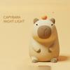 Силиконовый ночник Capibala, перезаряжаемый, с регулируемой яркостью, прикроватный светильник, мягкий свет, регулируемый по времени ночной светильник