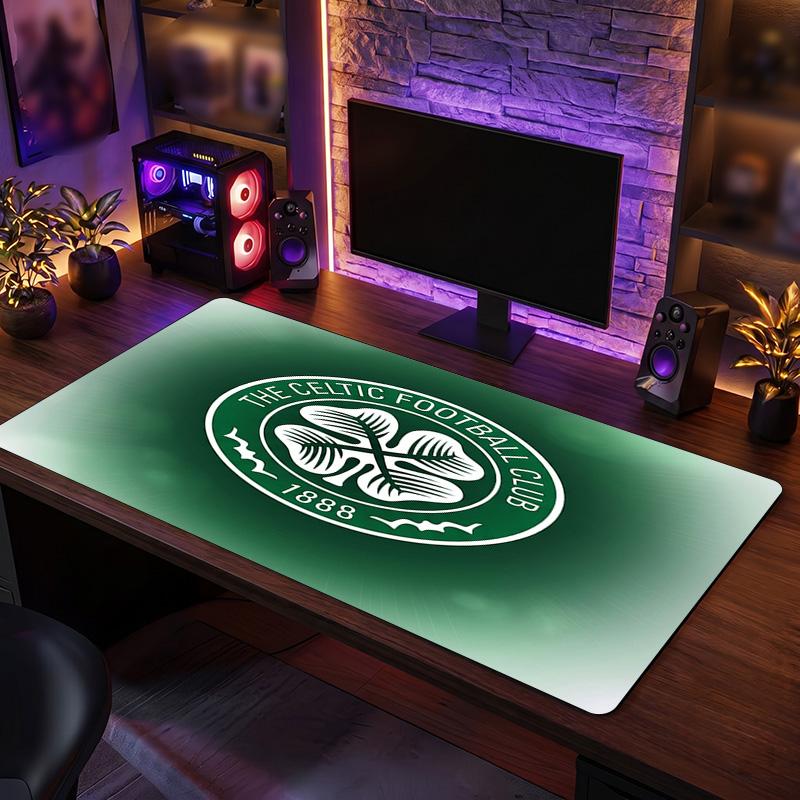 Коврик для мыши с тематическим узором Celtic FC, Игровой коврик для стола с дизайном логотипа футбольного клуба XXL, Нескользящий коврик для компьютерной мыши