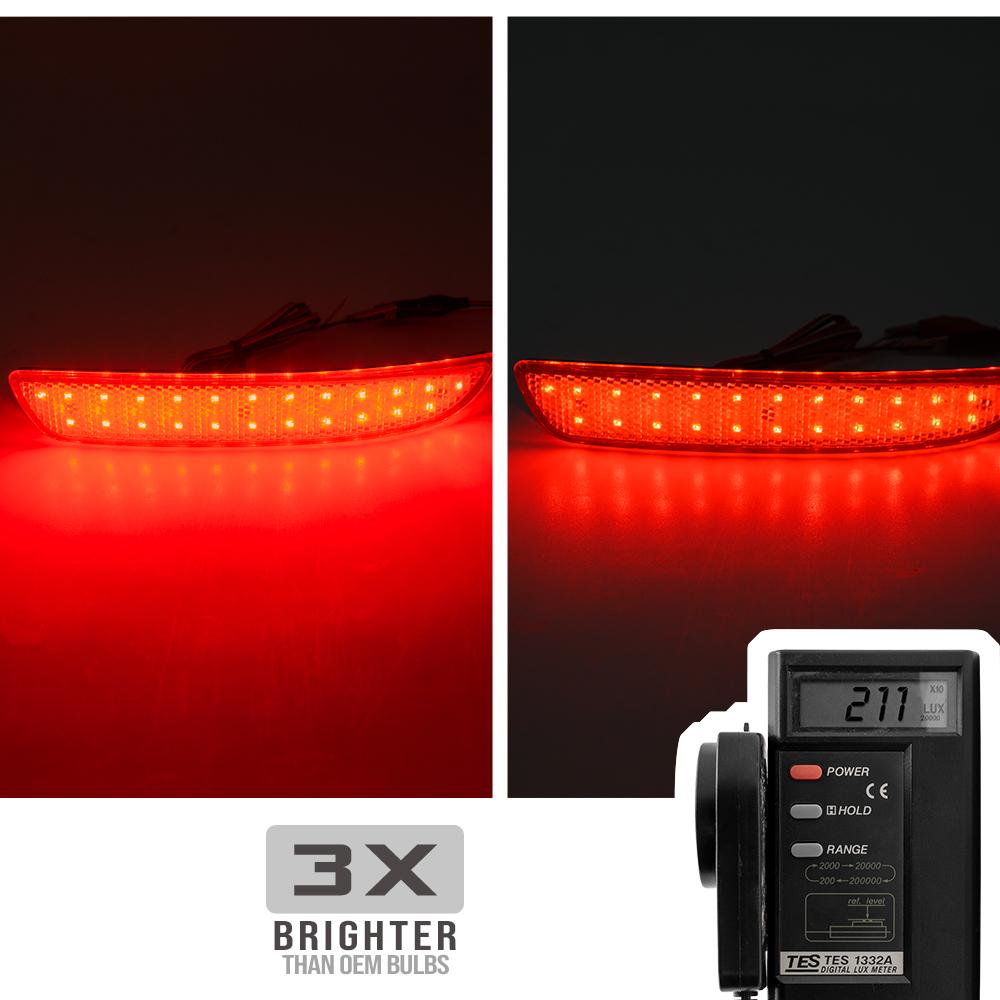 2x для BMW E70 X5 Pre-LCI 2007 2008 2009 LCI M Sport Package 2010-2013 Светодиодные отражатели заднего бампера Автомобильный стоп-сигнал заднего тормоза