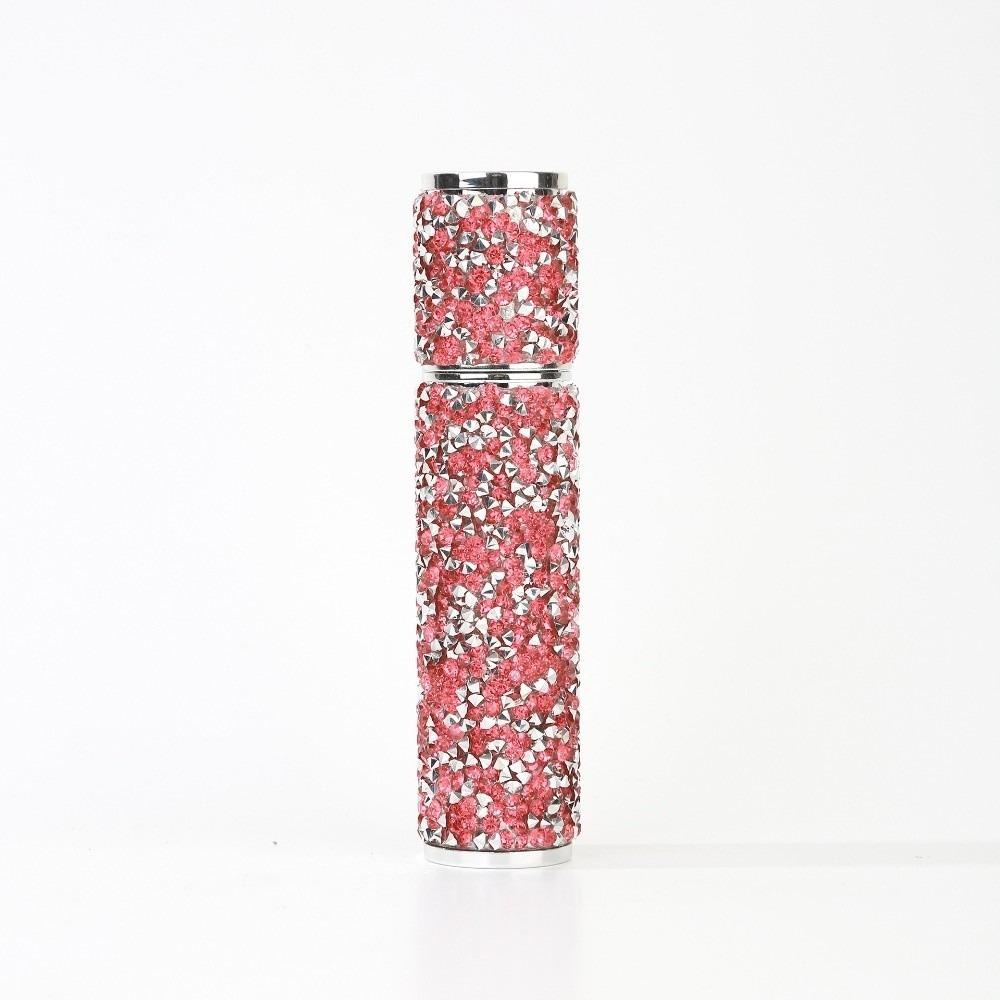 Rhinestones Empty Atomizer Refillable Cosmetic Container Sparkling 10ml Perfume Bottle  Travel