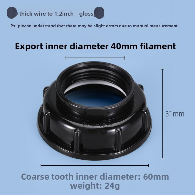 Адаптер для бака IBC S60 x 1/2" 3/4' 1" 1,5 2" 63/75/80/100 мм резьбовое соединение Ton Barrel Connect 1000 литровое соединение для бака IBC