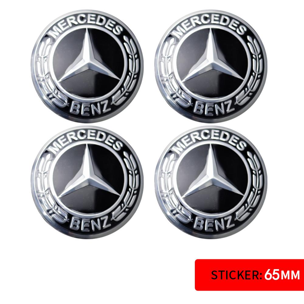 56/60/65MM Car Sticker Wheel Center Covers Hub Cap Emblem Decoration Decal for Mercedes Benz AMG W212 W204 W211 W124 A B S Class