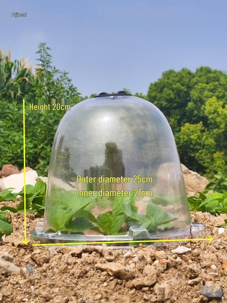 2520 Gallon Reusable Breathable Plastic Seedling Covers with Lids for Frost Protection and Misting