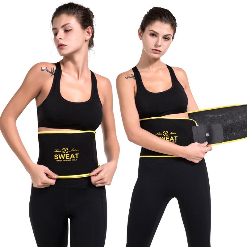 Женский спортивный тренажер для талии, фитнес-триммер для талии, пояс для сжигания жира, сжигатель жира для сауны, потовая полоса