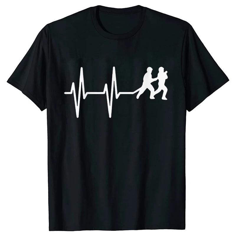 Casual Men's Clothing Fireman Heartbeat Firefighter T-Shirt Men T Shirt Fire Worker Rescue Short Sleeve Tees Short Sleeve Tops