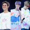 BTS Та же граффити Концертная футболка Kpop Мода Печатная летняя футболка