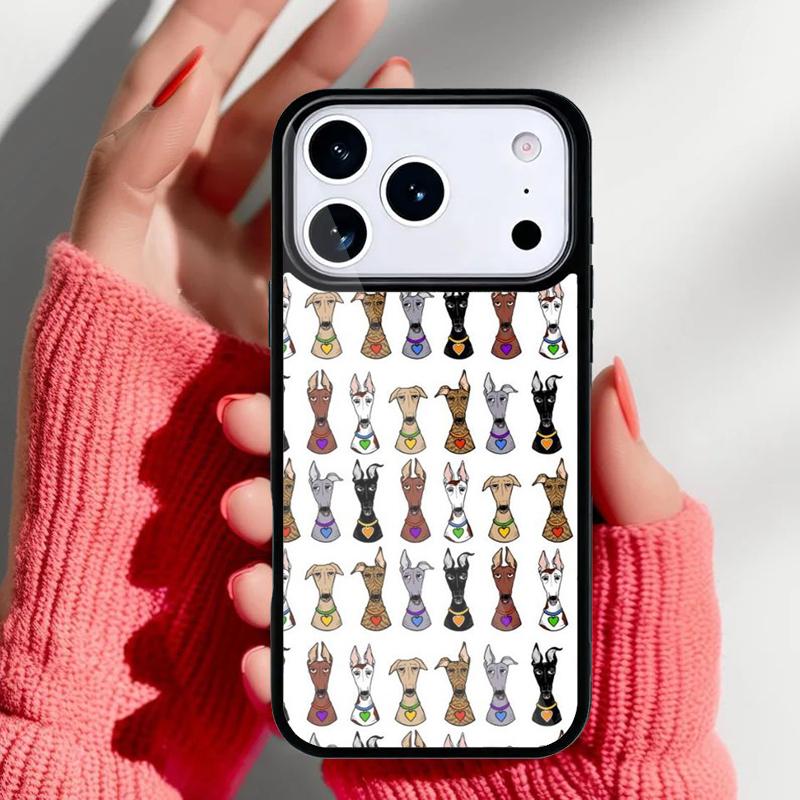 Чехол для телефона Грейхаунд Гальго для iPhone 17 16 15 14 13 Pro Max Задняя крышка для 12 11 Pro Coque