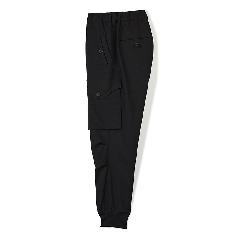 Y-3 Однотонные брюки-карго со средней посадкой, логотипом и буквенным принтом сзади, мужские черные брюки IN8751