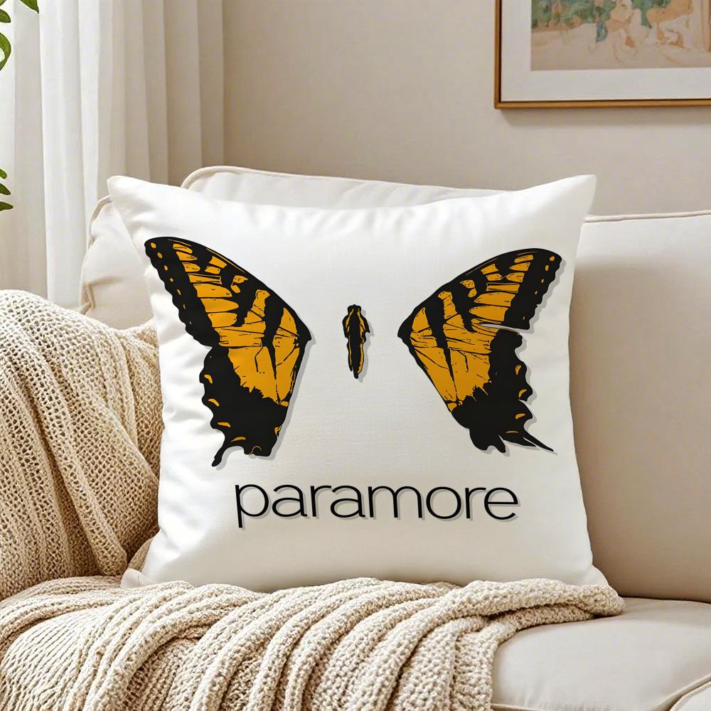 Band PopPunk PParamore Cushion Cover Pillowcase Antidustmite living Room Sofa Decor Cushion Room