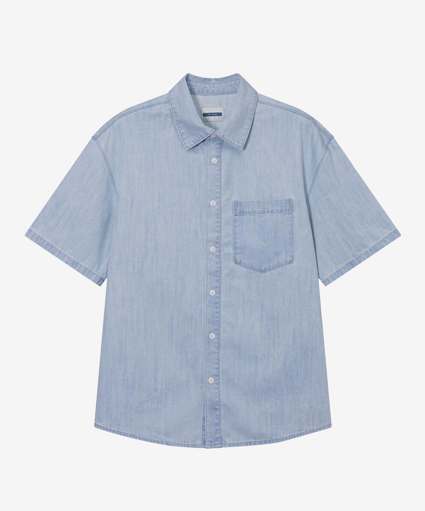 MINDBRIDGE [Set] Linen-Like Denim Shirt Set-Up - 3 Colors