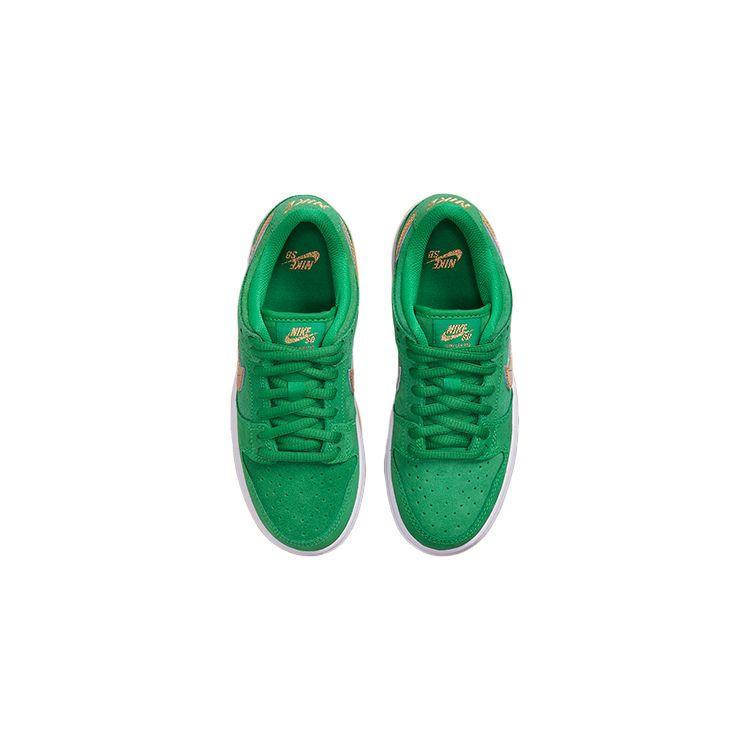 Nike Данк Лоу SB PS St. Детские кроссовки Patricks Day Green Lucky-Green Metallic-Gold DN3675-303